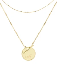 brook & york 14K Gold Plated Grace Initial Layering Necklace Set - Gold