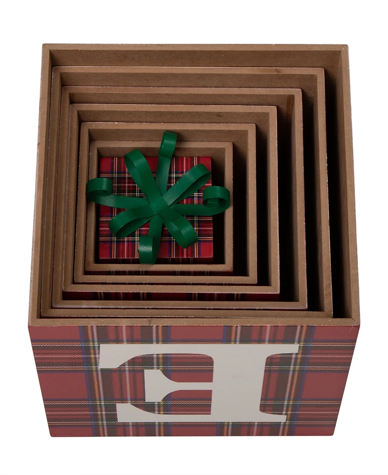 Glitzhome Wooden Double-Sided "Believe" Porch Decor