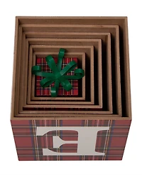 Glitzhome Wooden Double-Sided "Believe" Porch Decor