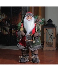 Northlight Standing Santa Claus Christmas Figurine with Snowflake Jacket