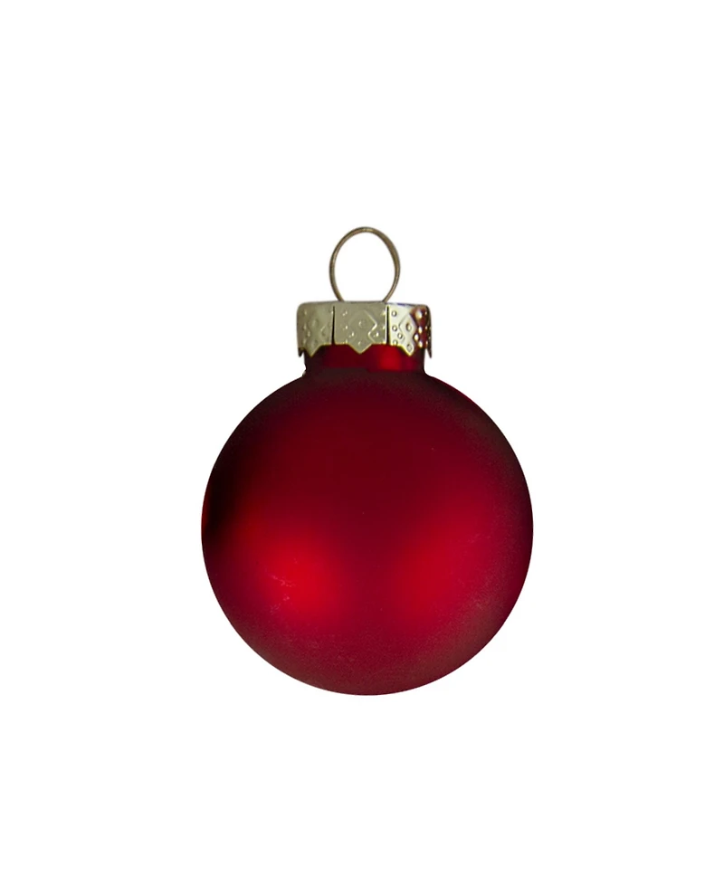 Northlight 10 Count 2-Finish Glass Christmas Ball Ornaments 1.75" 45Mm