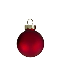 Northlight 10 Count 2-Finish Glass Christmas Ball Ornaments 1.75" 45Mm