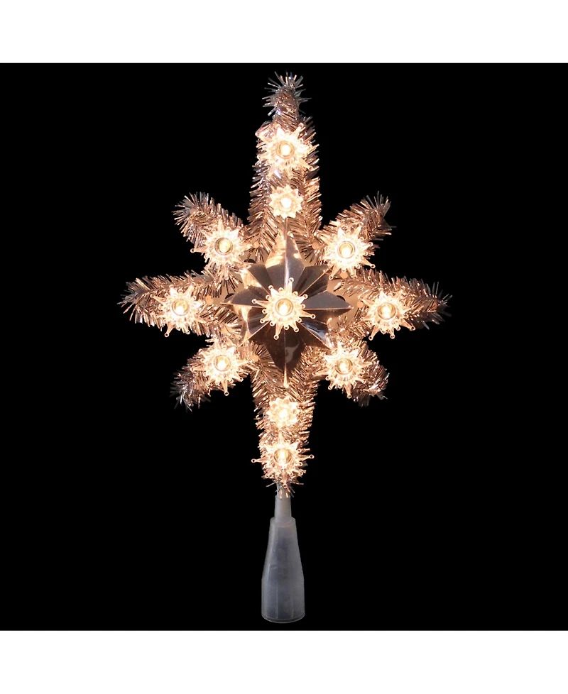 Northlight Lighted Tinsel Star Of Bethlehem Christmas Tree Topper
