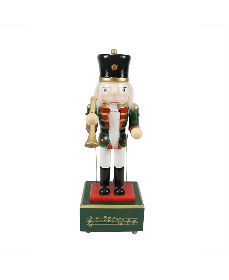 Northlight Animated and Musical Christmas Nutcracker with Trumpet