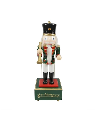 Northlight Animated and Musical Christmas Nutcracker with Trumpet