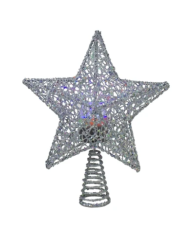 Northlight Lighted Star with Rotating Projector Christmas Tree Topper