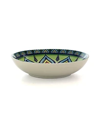 Elama Zen Mozaik Green 16 Pc. Dinnerware Set, Service for 4