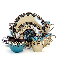 Elama Clay Heart 16 Pc. Dinnerware Set, Service for 4