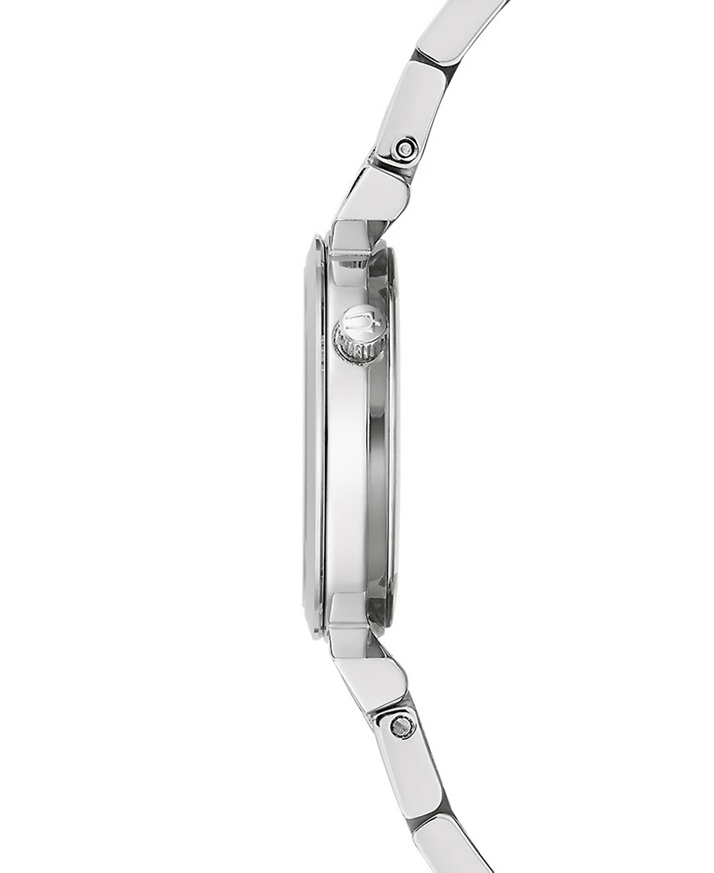 Bulova Women's Classic Regatta Diamond-Accent Stainless Steel Bracelet Watch 24mm