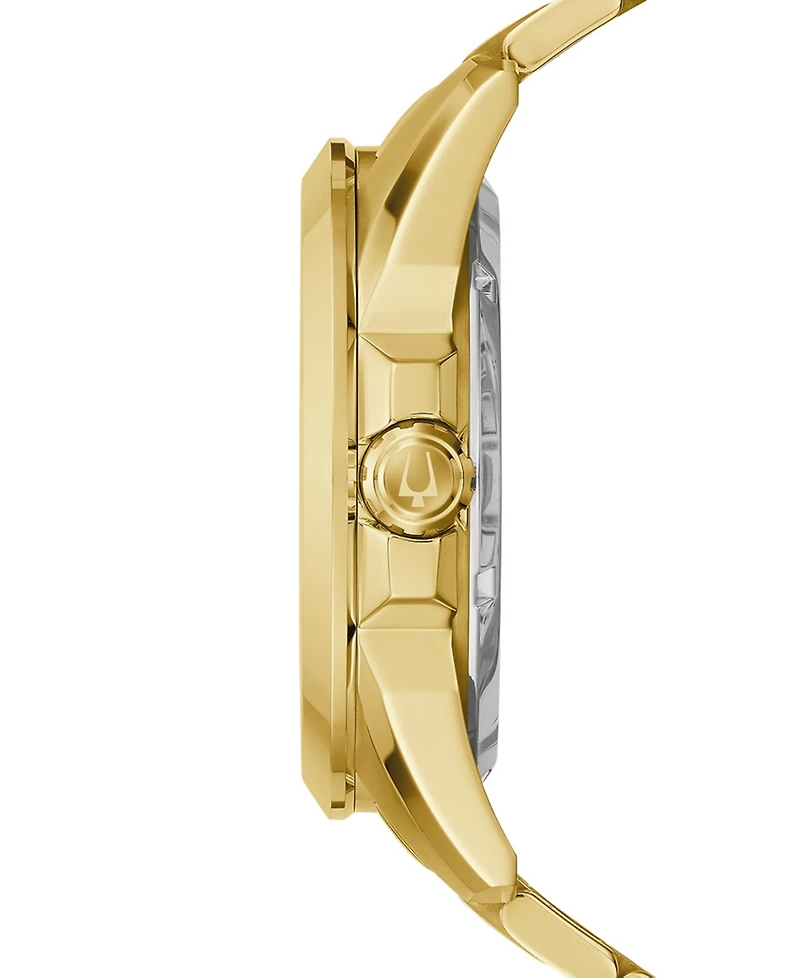 Bulova Men's Automatic Classic Sutton Gold-Tone Stainless Steel Bracelet Watch 46mm