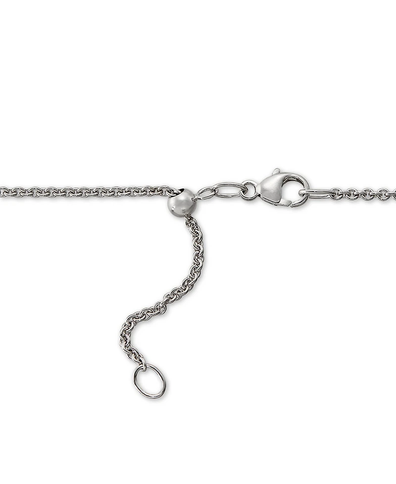 Arabella Sterling Silver Necklace, White Round-Cut Cubic Zirconia 7-Station Necklace (3-1/6 ct. t.w.)