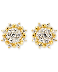 Diamond Cluster Stud Earrings (3/8 ct. t.w.) in 14k White or 14k Gold