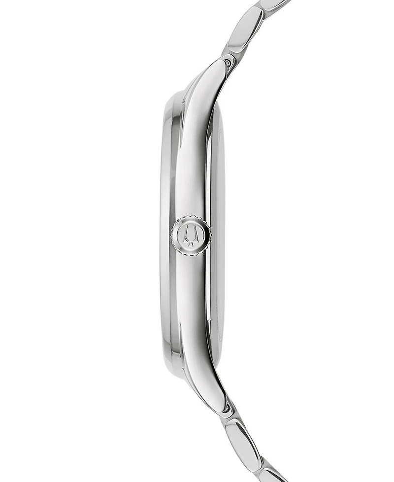 Bulova Women's Classic Diamond-Accent Stainless Steel Bracelet Watch 36mm