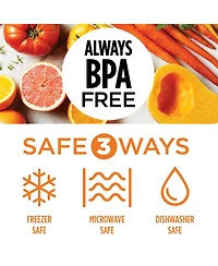 Lock n Lock Purely Better 8-Pc. Square Food Storage Containers, 20-Oz.