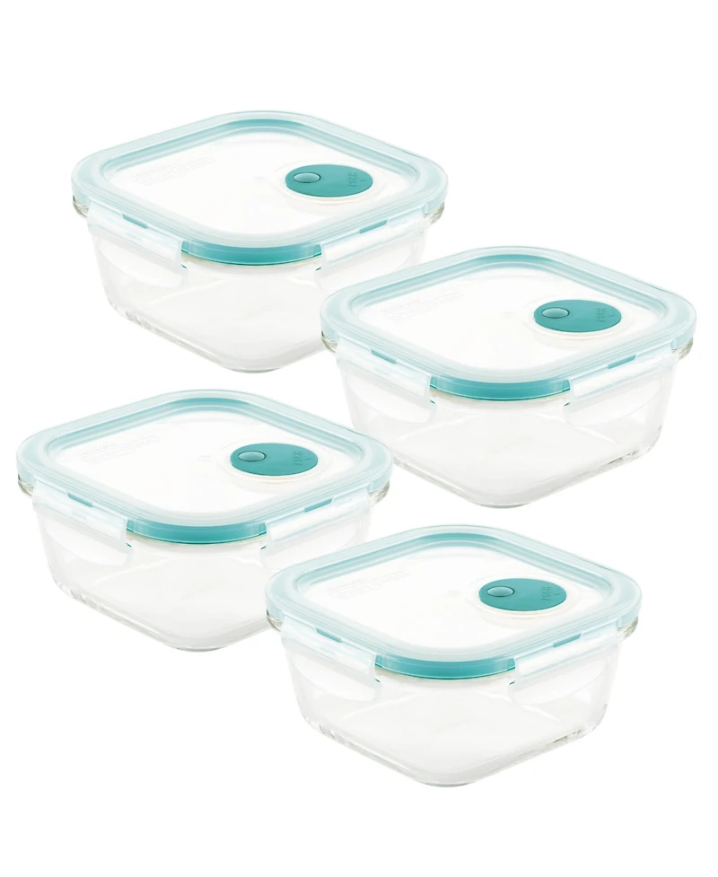 Lock n Lock Purely Better Vented 8-Pc. Glass Food Storage Containers, 17-Oz.