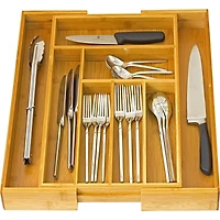 Bamboo Expandable Cutlery Drawer Organizer