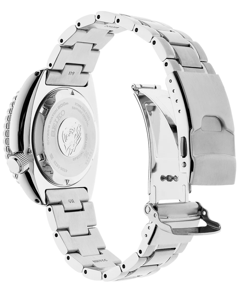 Seiko Men's Prospex Blue Manta Ray Diver Stainless Steel Bracelet Watch 45mm - A Special Edition