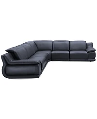Daisley -Pc. Leather "L" Shaped Sectional Sofa with Power Recliners