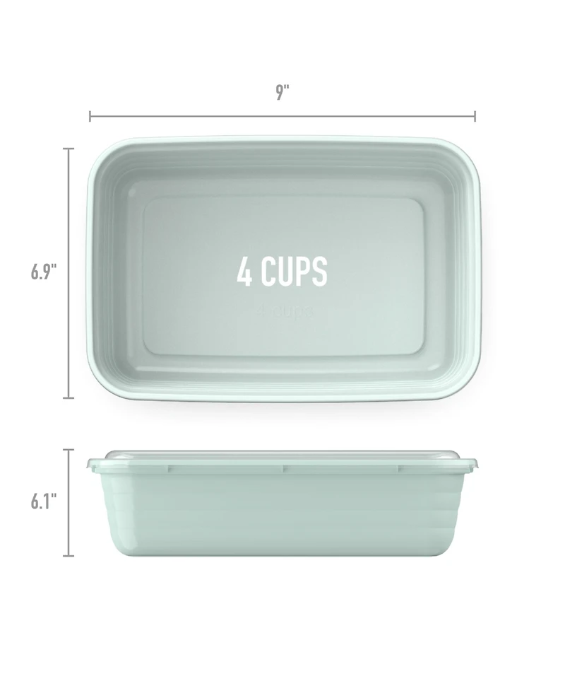 Bentgo Food Prep 1-Compartment Food Storage Containers, Pack of 10
