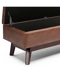 Owen Mid Century Modern Rectangle Rectangular Storage Ottoman