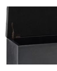 Cosmopolitan Contemporary Rectangle Storage Ottoman