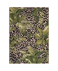 Liora Manne' Marina Safari Green 8'10" x 11'9" Outdoor Area Rug