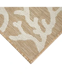 Liora Manne' Carmel Coral Border 1'11" x 7'6" Runner Rug