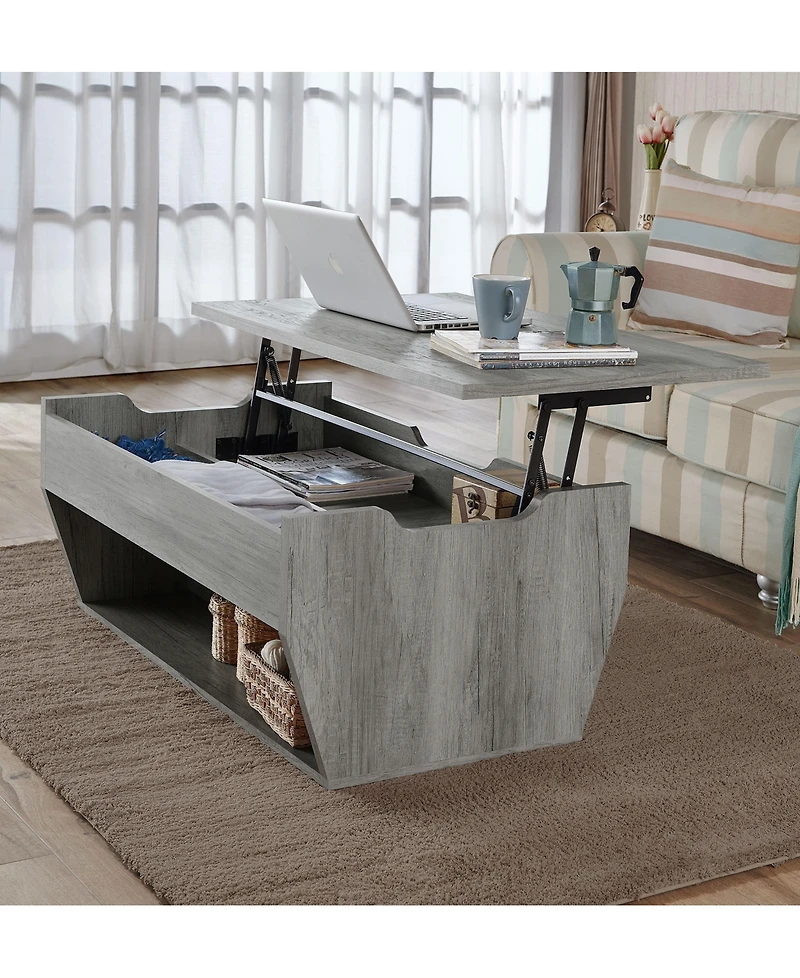 Korsie Vintage Lift-Top Coffee Table