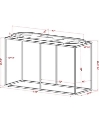 Nelleah Rectangle Console Table