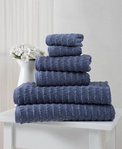 Ozan Premium Home Azure Turkish Cotton 6-Pc. Bath Towel Set