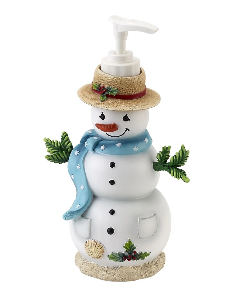 Avanti Coastal Snowman Resin Soap/Lotion Dispenser