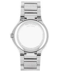 Movado Women's Swiss Se Diamond (1/5 ct. t.w.) Gold-Tone Pvd & Stainless Steel Bracelet Watch 32mm