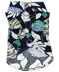 Parisian Pet Palm Leaves Camp Dog Shirt