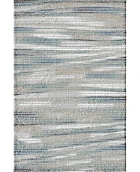 Closeout! Portland Textiles Urban Exposure Shamoli Blue 6'6" x 9'6" Area Rug