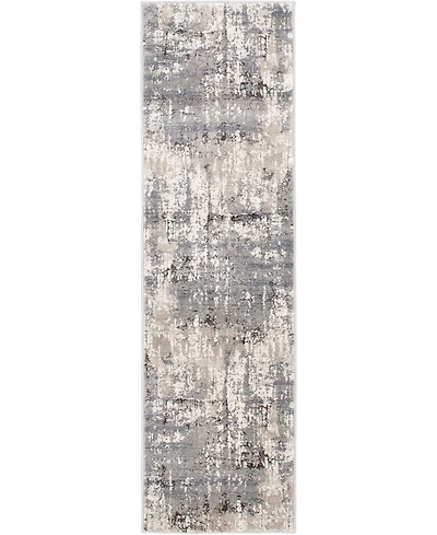Closeout! Portland Textiles Alexia Fion Gray 2' x 7' Runner Rug