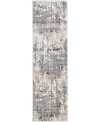 Closeout! Portland Textiles Alexia Fion Gray 2' x 7' Runner Rug