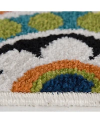 Closeout! Portland Textiles Tropicana Burnette White 3'3 x 5' Outdoor Area Rug