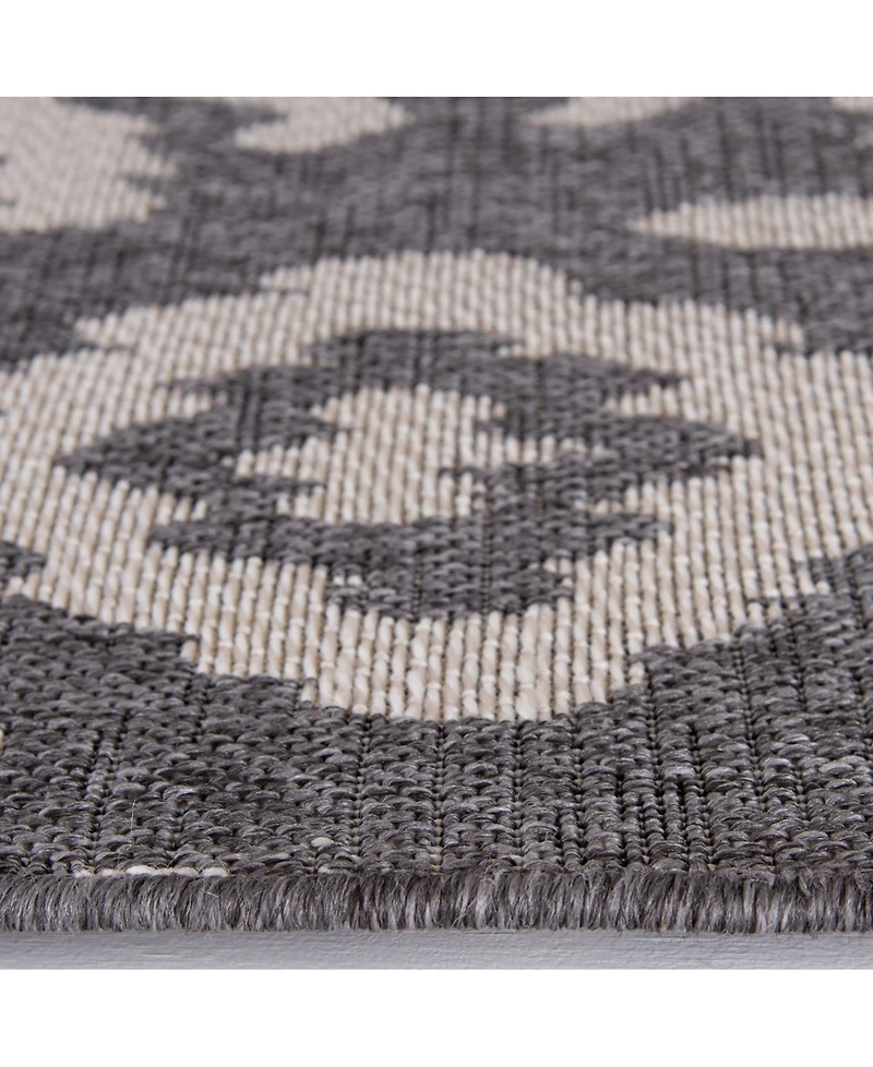 Closeout! Portland Textiles Palermo Tusk Gray 5'3" x 7'7" Outdoor Area Rug