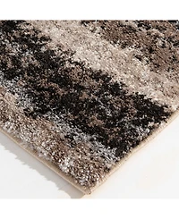 Closeout! Portland Textiles Urban Exposure Mount Vernon Black 5' x 7'6" Area Rug