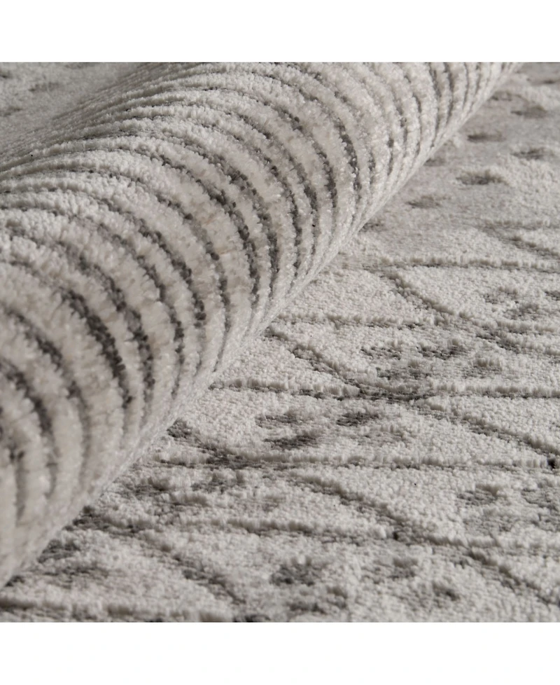 Closeout! Portland Textiles Corfu Alvis Bone 6'6" x 9'6" Area Rug