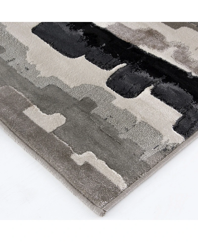 Closeout! Portland Textiles Genova Erasto Gray 7'10" x 7'10" Round Rug