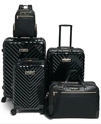 Karl Lagerfeld Chevron Luggage Collection