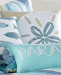 Levtex Laida Beach Sand Dollar Decorative Pillow, 18" x 18"