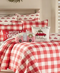 Levtex Christmas Road Trip Gingham 3-Pc. Quilt Set
