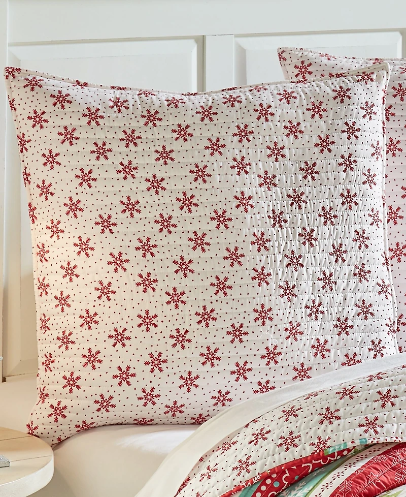 Levtex Let It Snow 2-Pc. Sham Set, European