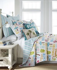 Homthreads Beach Days Quilt Set