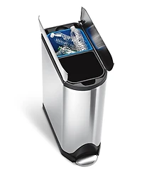 simplehuman 40 Liter Butterfly Lid Recycling Kitchen Trash Can