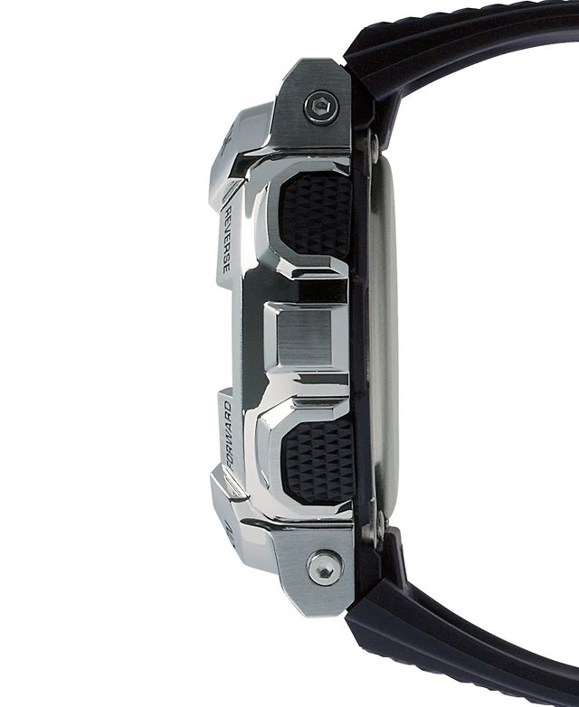 NWT G-Shock Men\'s Analog-Digital Black Resin Strap 52mm, GM110-1A Black & Silver G-Shock Men main image 3