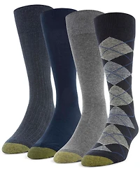 Men's 4-Pack Casual Argyle Crew Socks, Created for Macy's