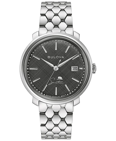 Bulova Men's Frank Sinatra Stainless Steel Bracelet Watch 40mm